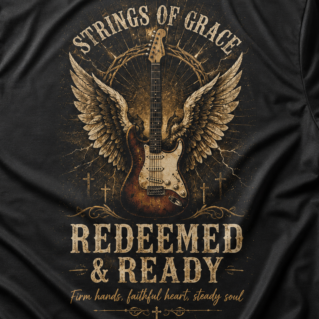 Strings Of Grace Courage Redeemed & Ready T-Shirt