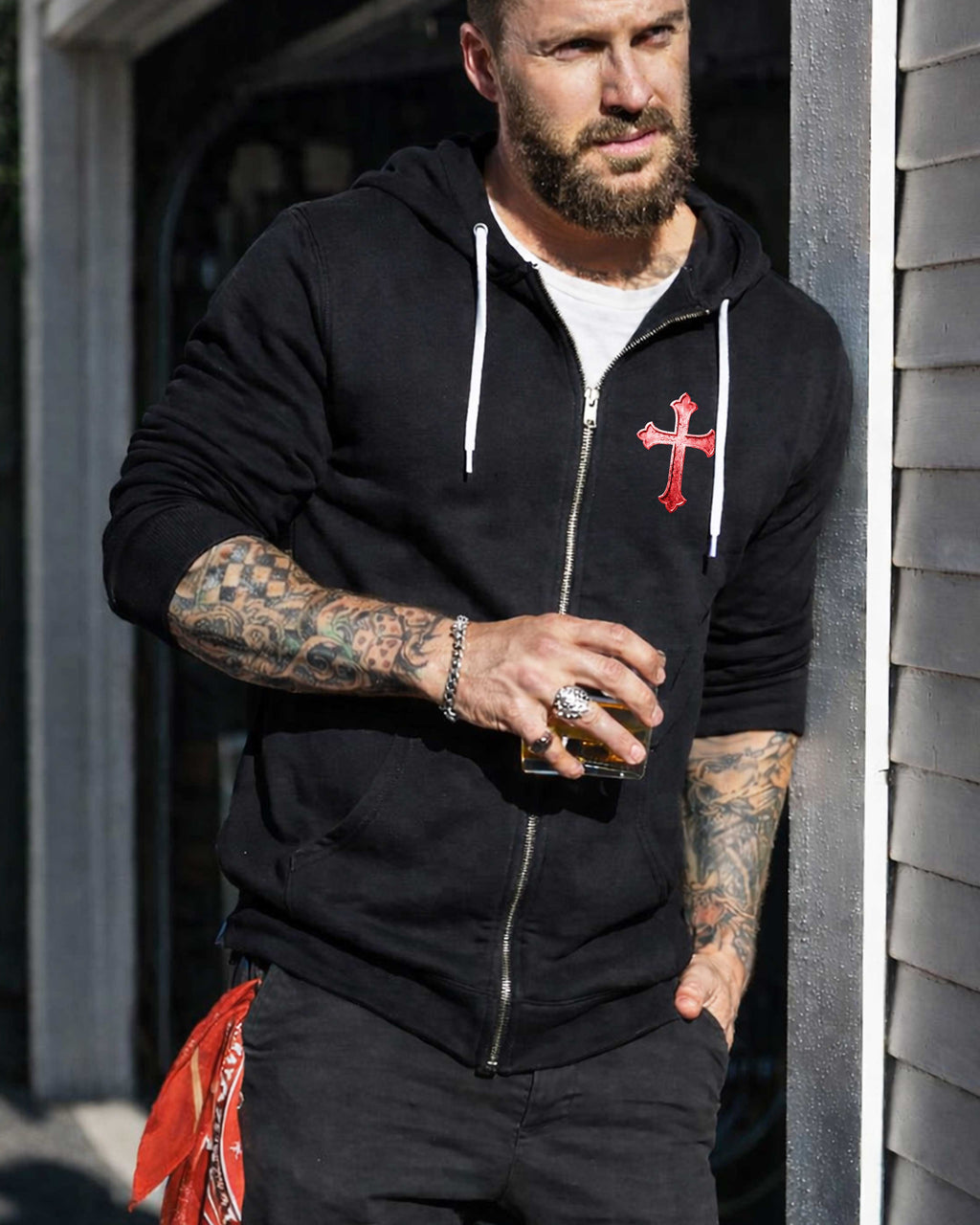 Jesus Makes Warriors Out Of Broken Men Zip Hoodie