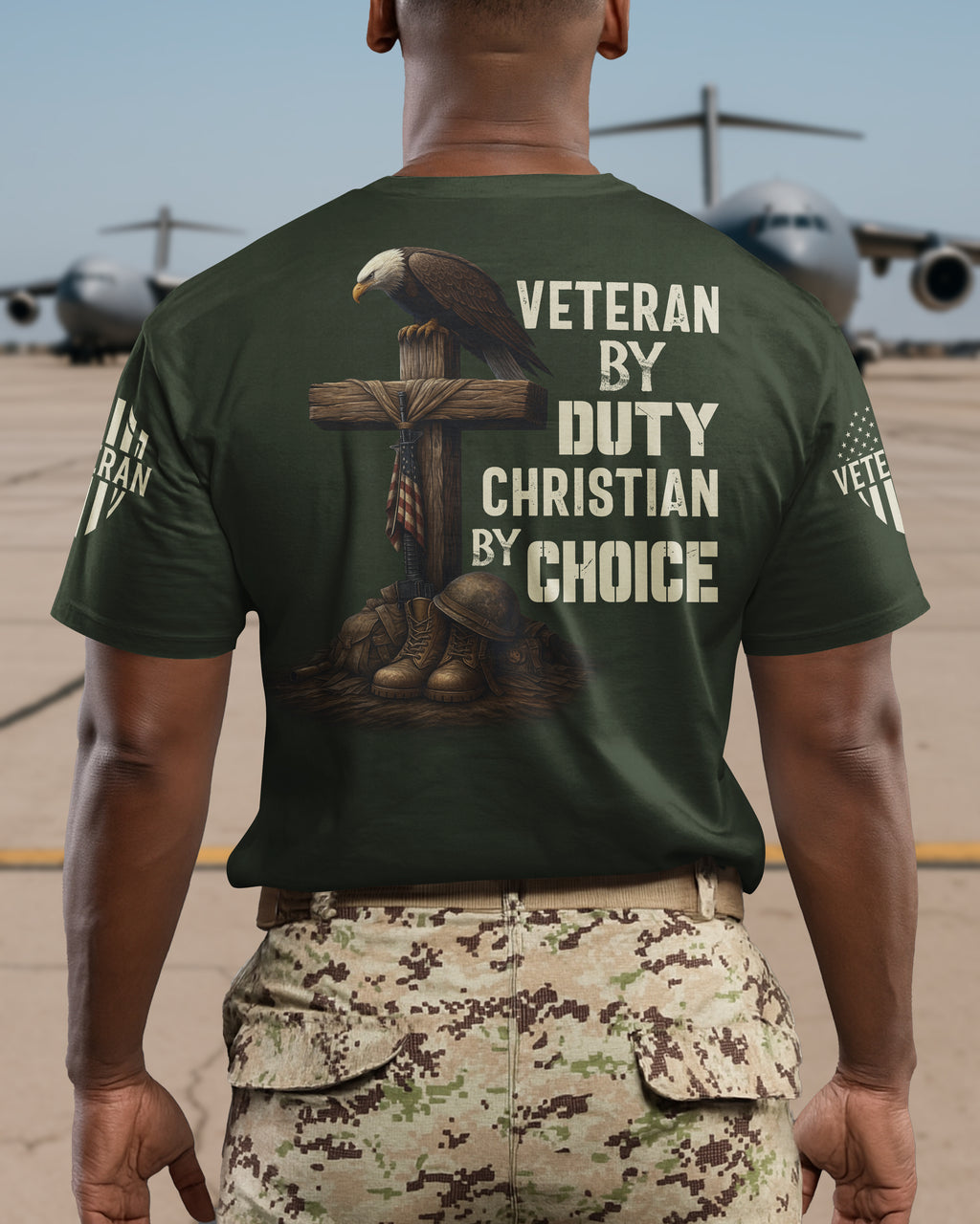 Veteran By Duty All Over Print T-Shirt