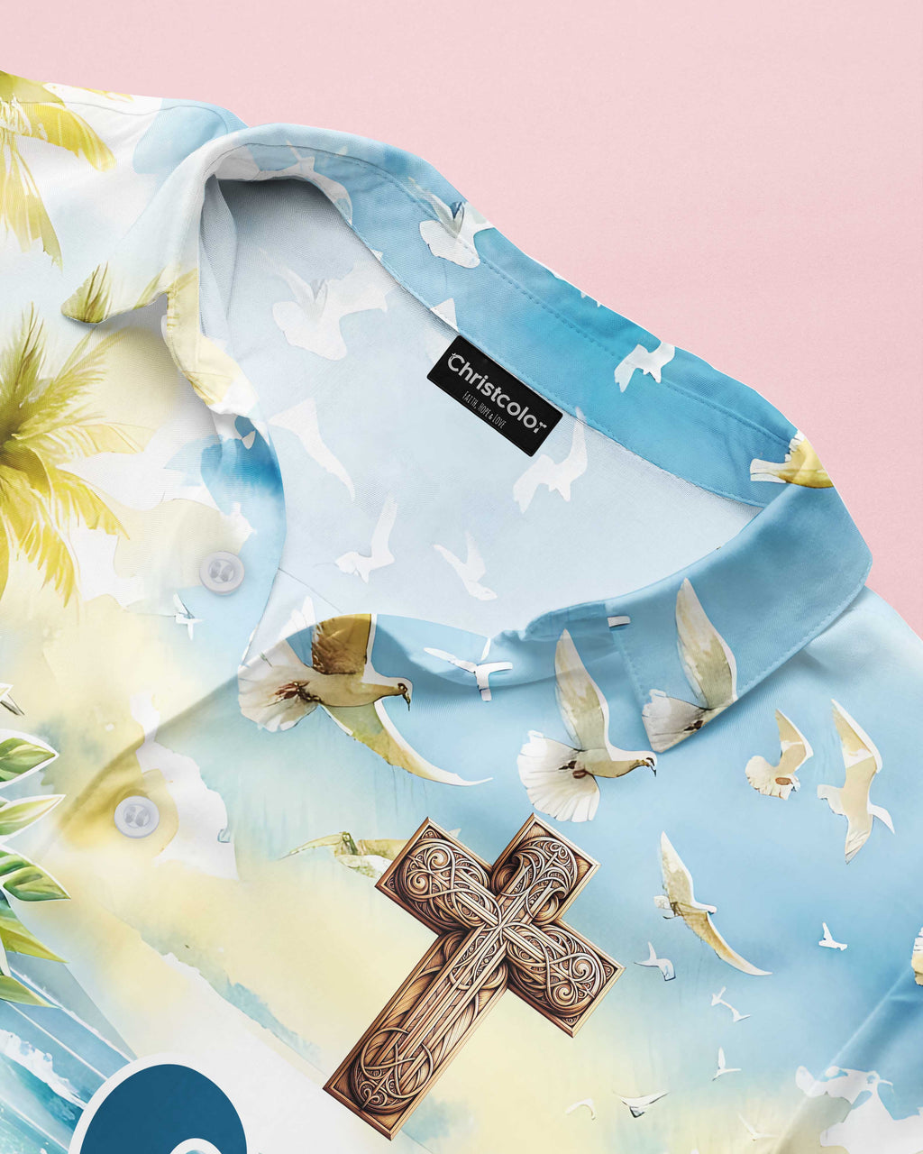 Be Strong and Courageous Jesus Lion Hawaiian T-Shirt