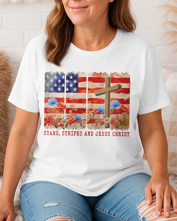 Stars, Stripes and Jesus Christ T-Shirt