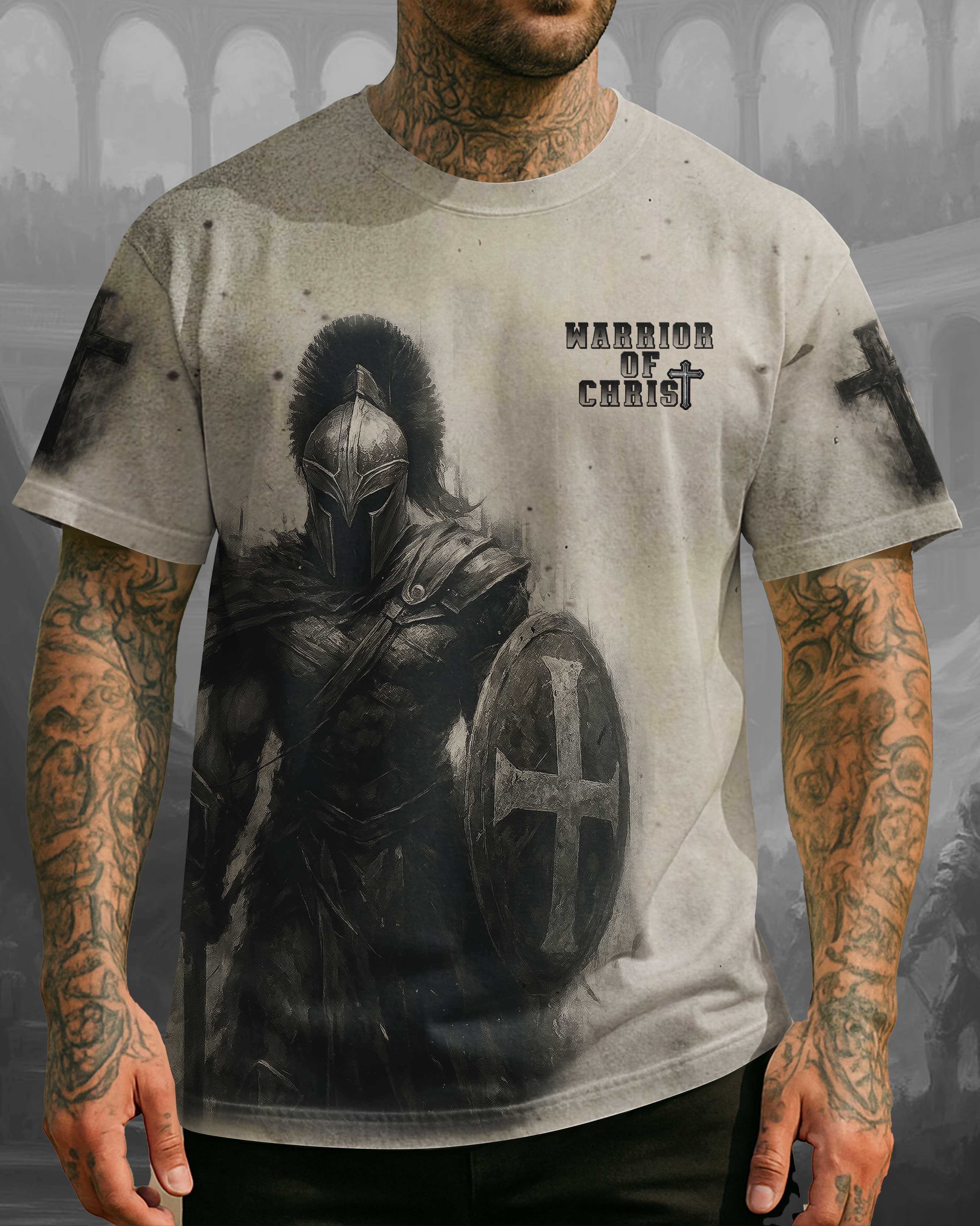 A Child Of God A Man Of Faith A Warrior Of Christ T-Shirt