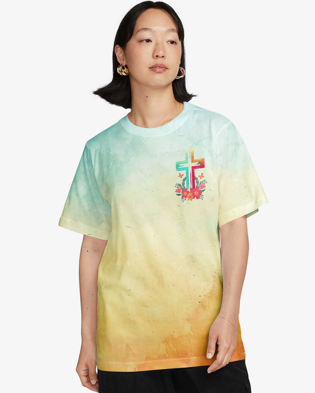 Cool Moms Love Jesus All Over Print T-shirt