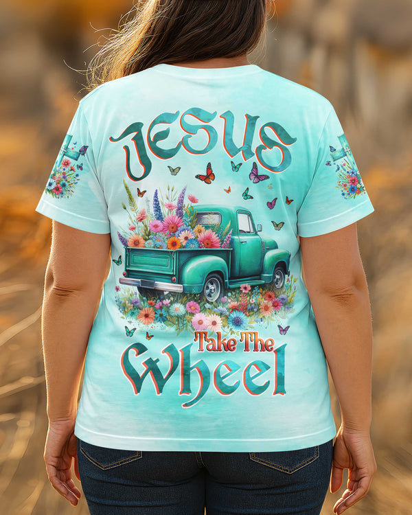 Jesus Take The Wheel All Over Print T-shirt