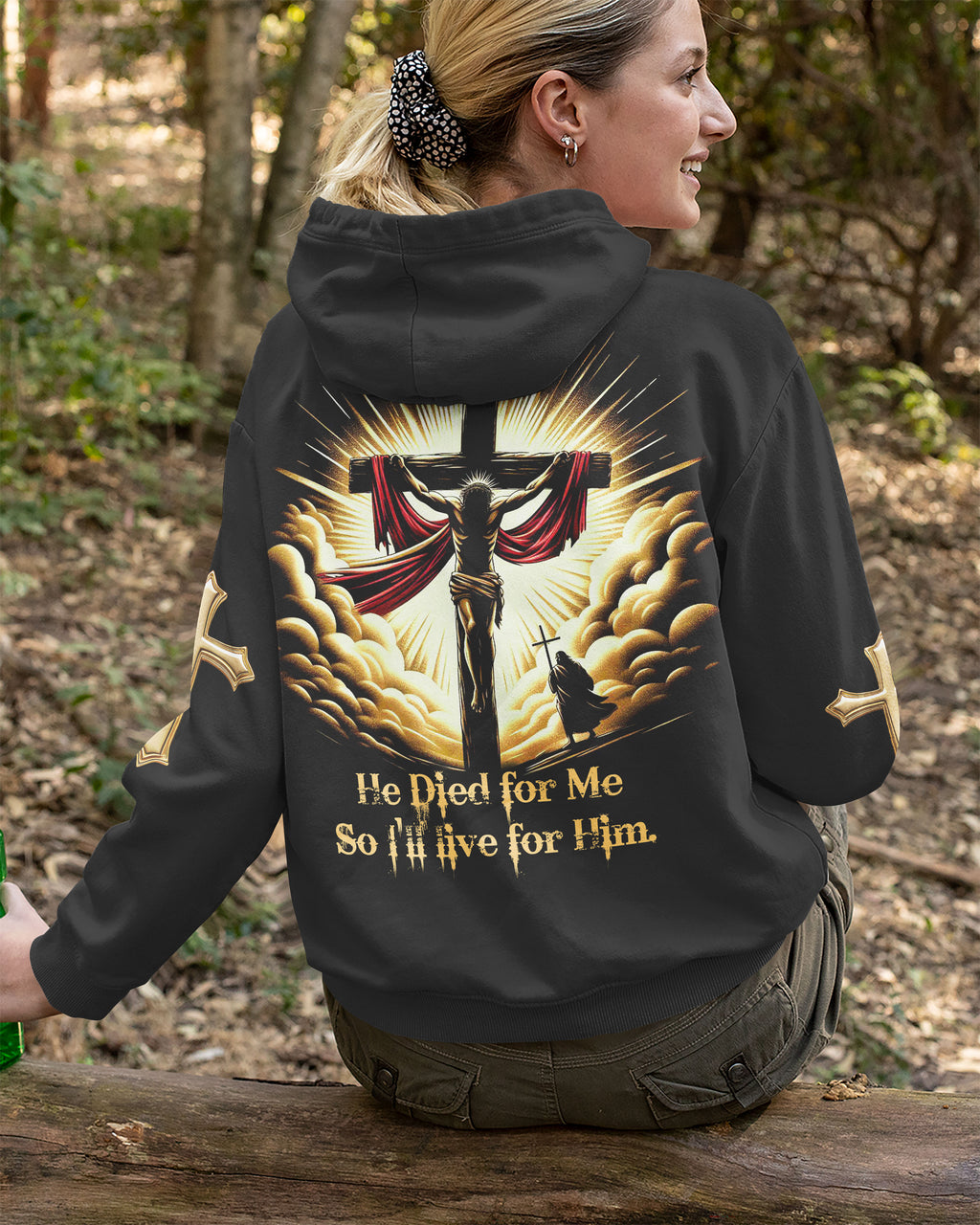He Died For Me So I'll Live For Him All Over Print T-Shirt