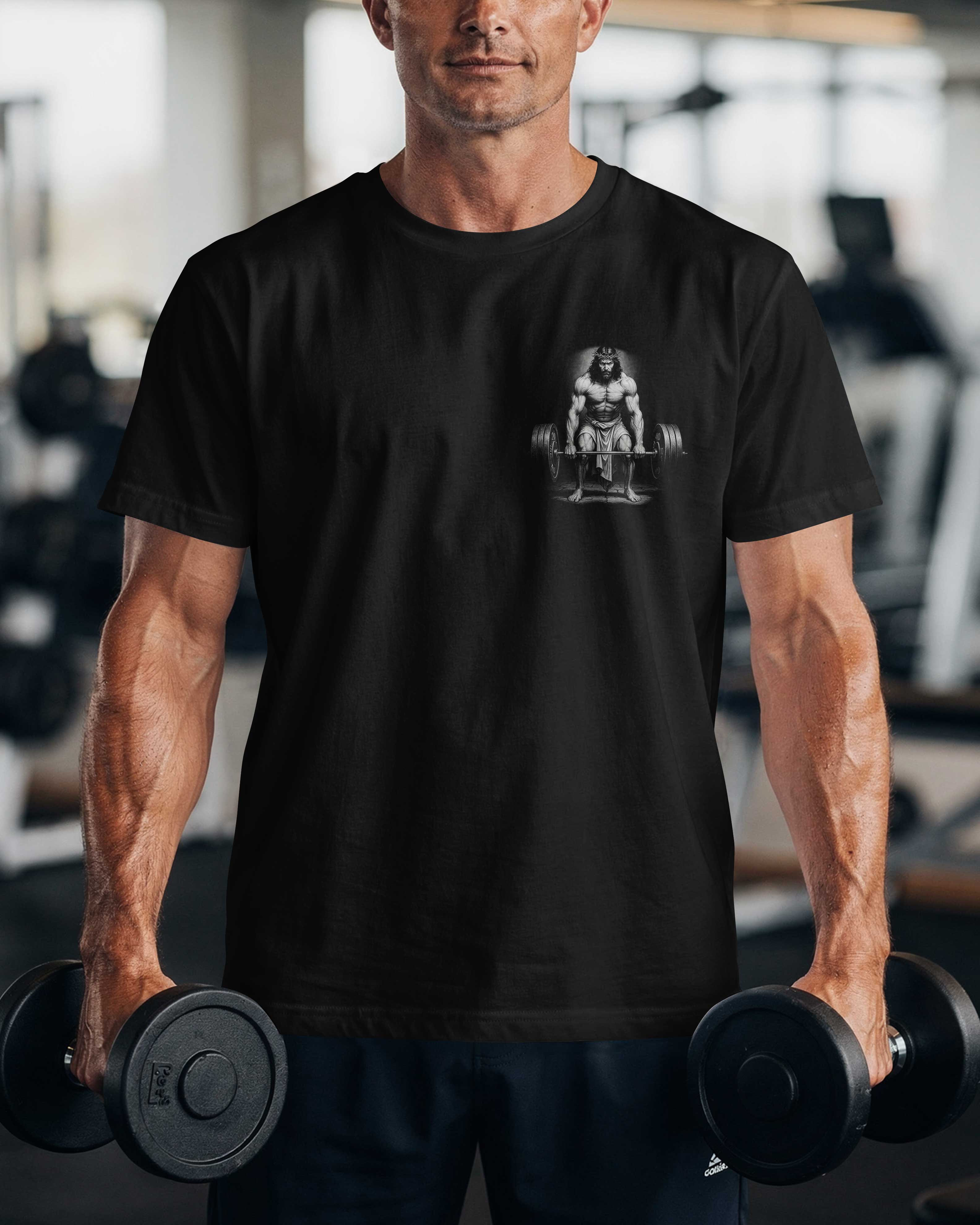 Jesus Is The Ultimate Deadlifter I'm Just Following His Path T-Shirt