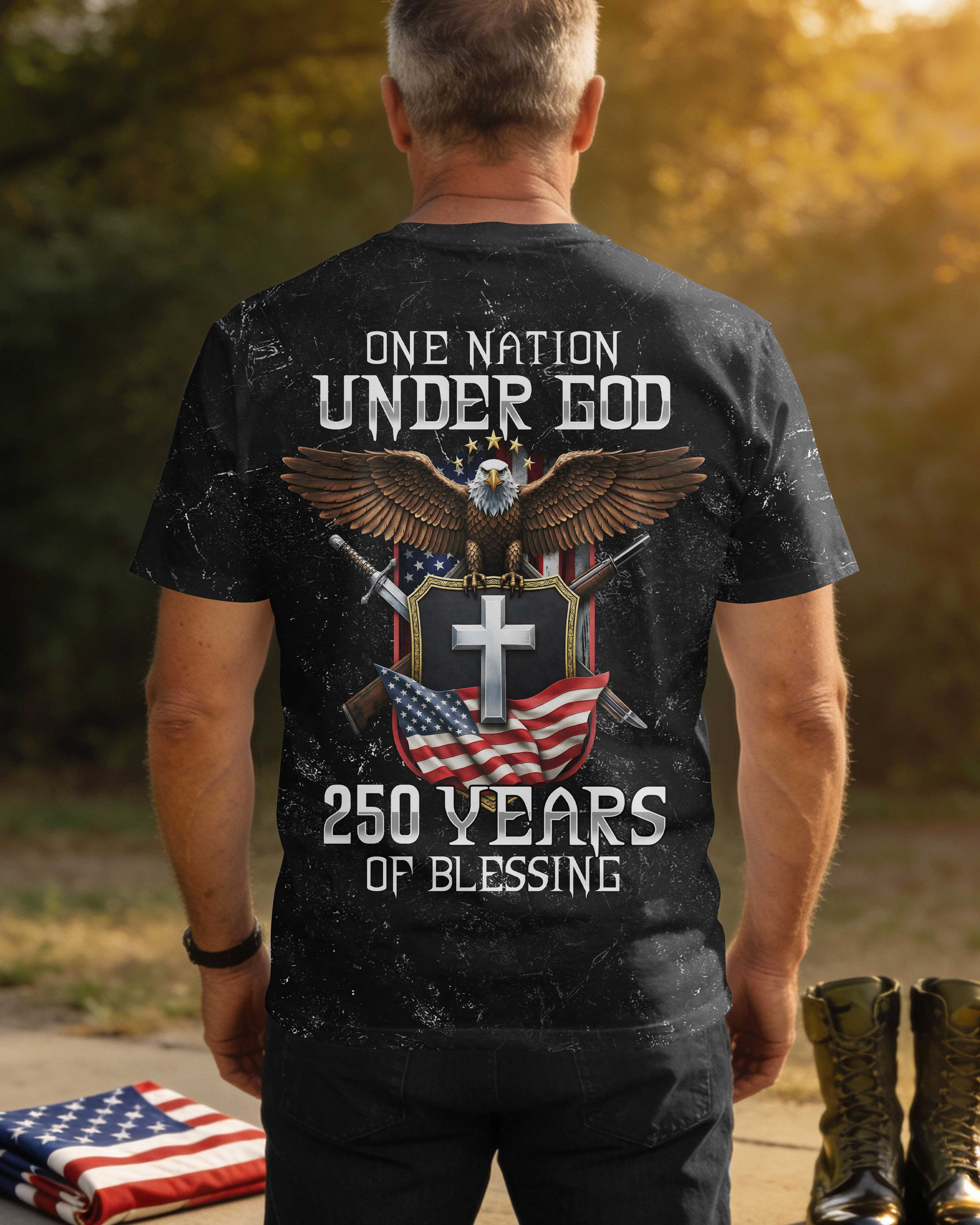 One Nation Under God 250 Years Of Blessing T-Shirt