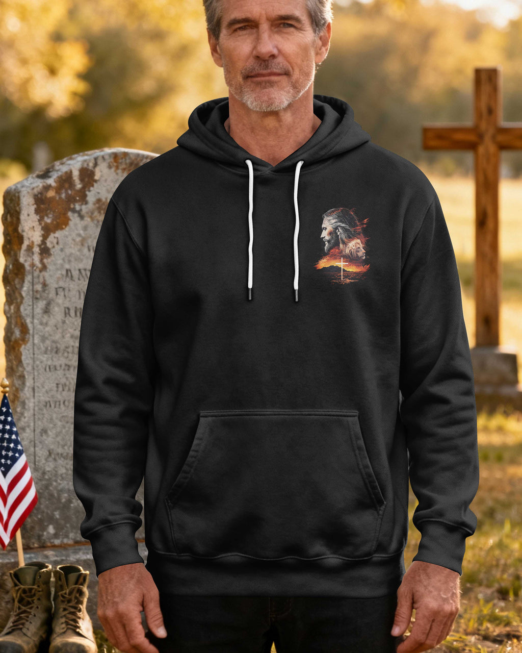 He Carried The Cross Not Because He Was Weak But Because True Strength Knows When To Sacrifice Hoodie