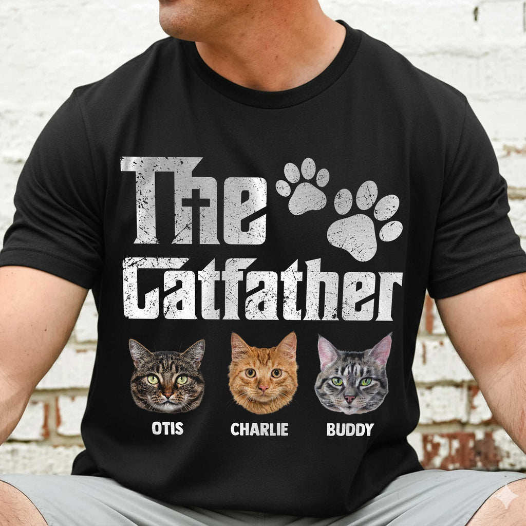The Catfather Personalized Photo T-Shirt