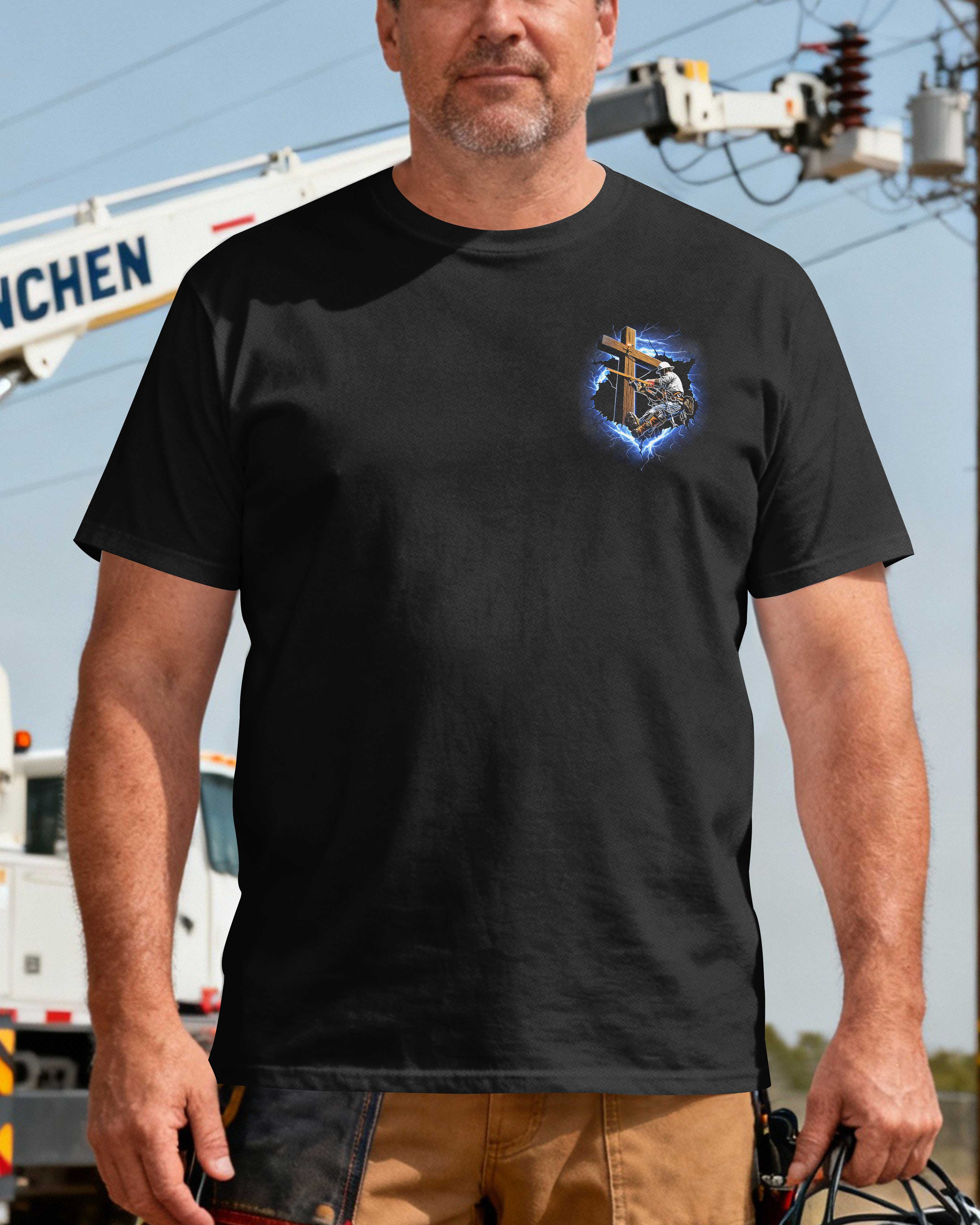 Retired Lineman Still Called Still Faithful Still Powered By God T-Shirt
