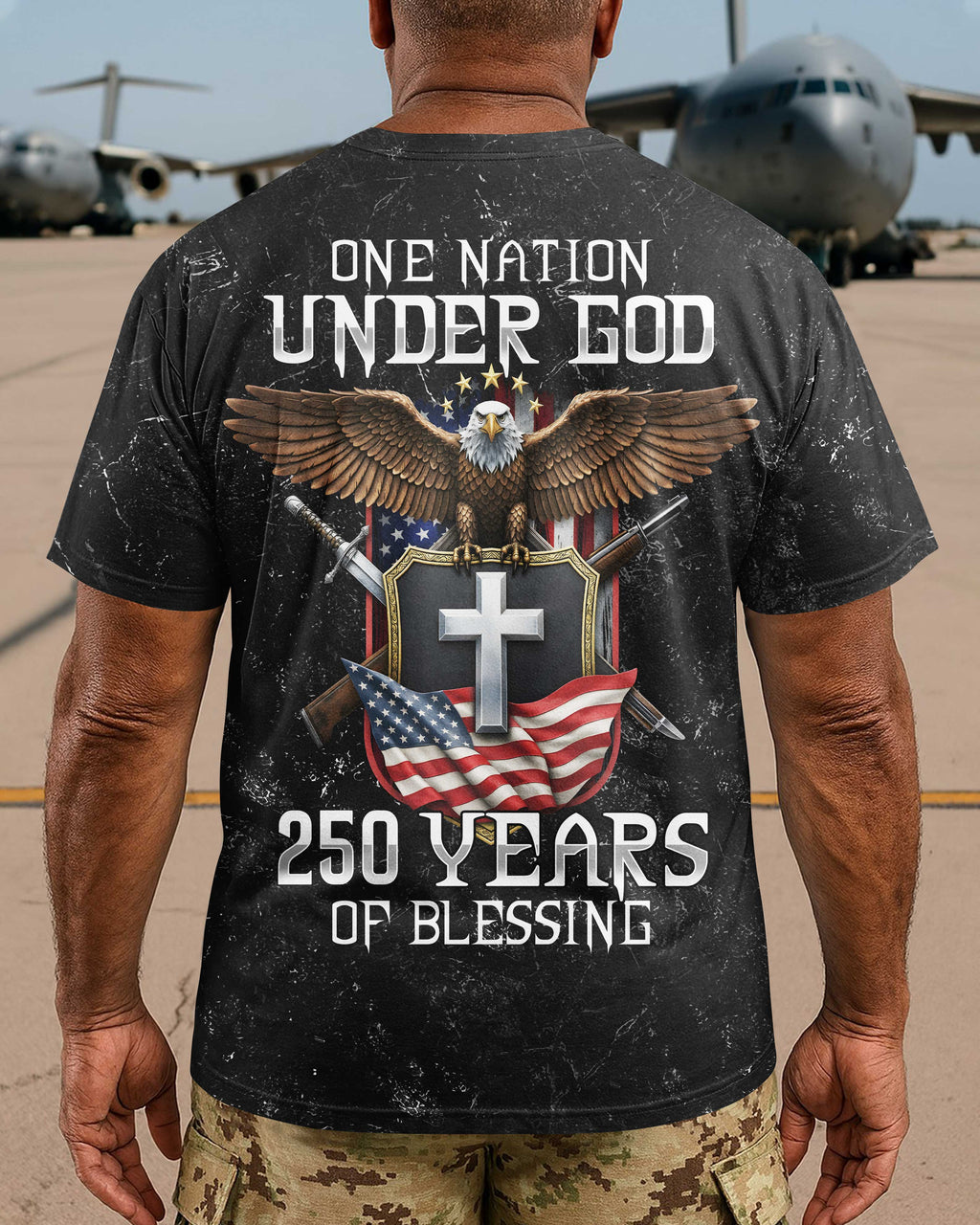 One Nation Under God 250 Years Of Blessing T-Shirt