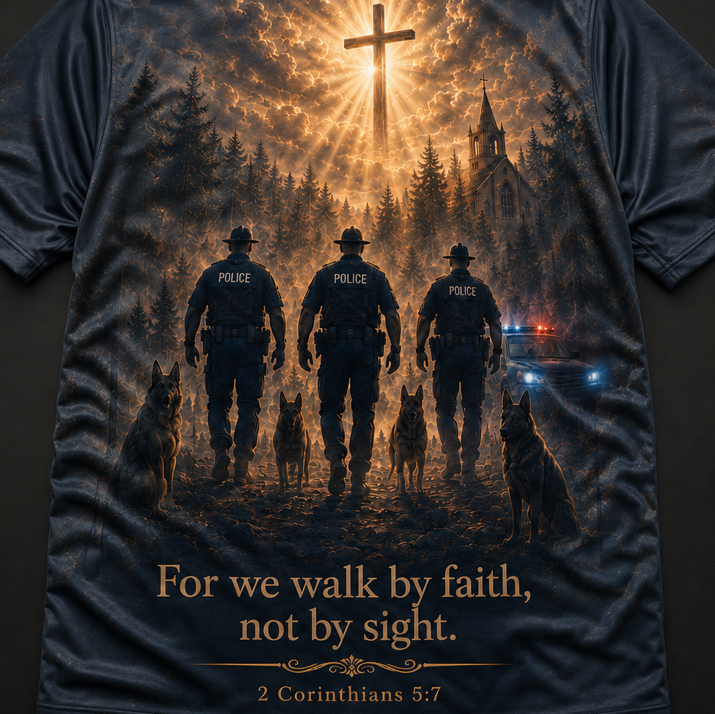 For We Walk By Faith, Not By Sight T-Shirt