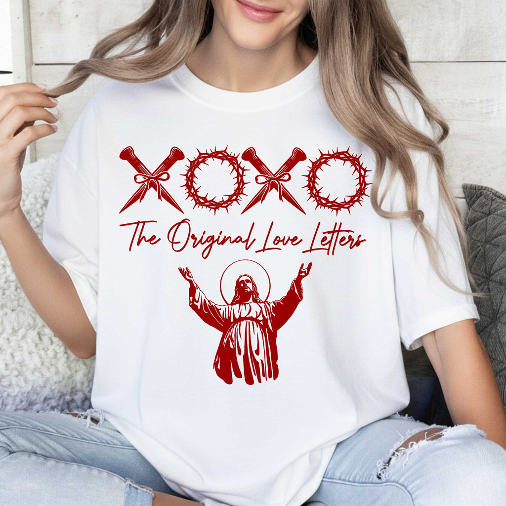 Xoxo The Original Love Letters Couple T-Shirt