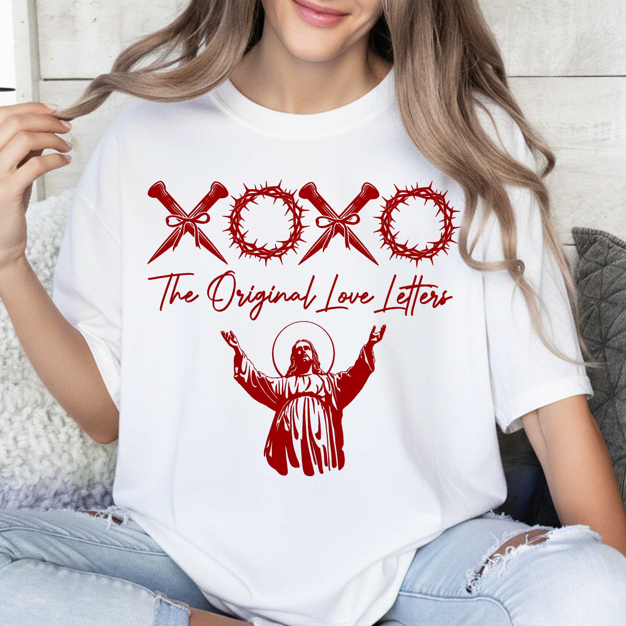 Xoxo The Original Love Letters Couple T-Shirt