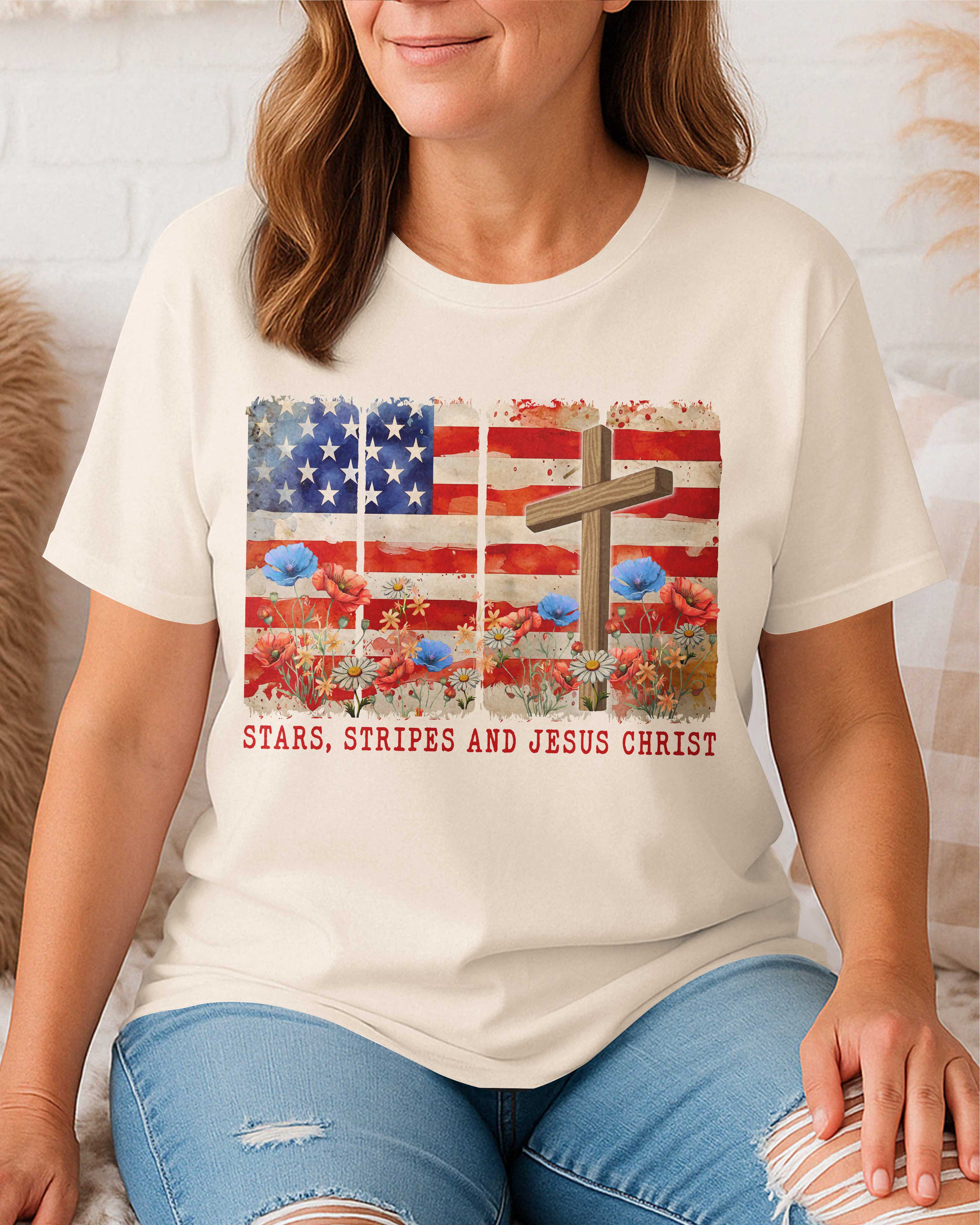Stars, Stripes and Jesus Christ T-Shirt