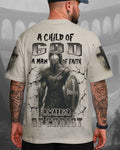 A Child Of God A Man Of Faith A Warrior Of Christ T-Shirt