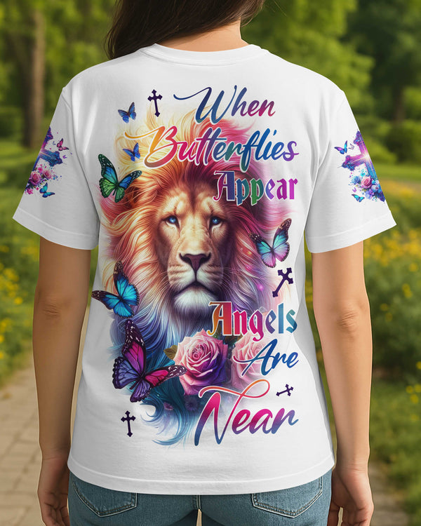 When Butterflies Appear All Over Print T-shirt