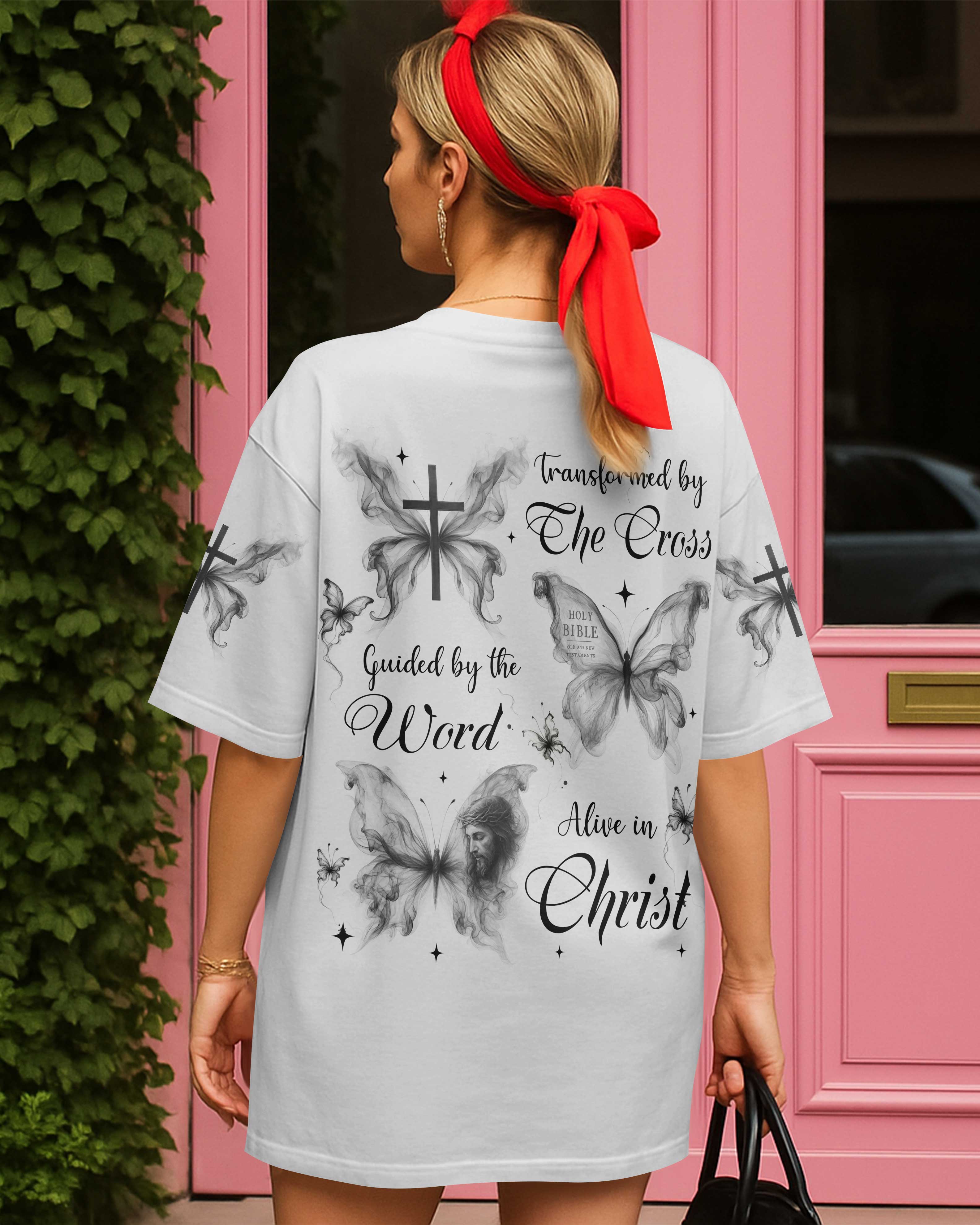 Transformed By The Cross Guided By The Word Alive In Christ T-Shirt