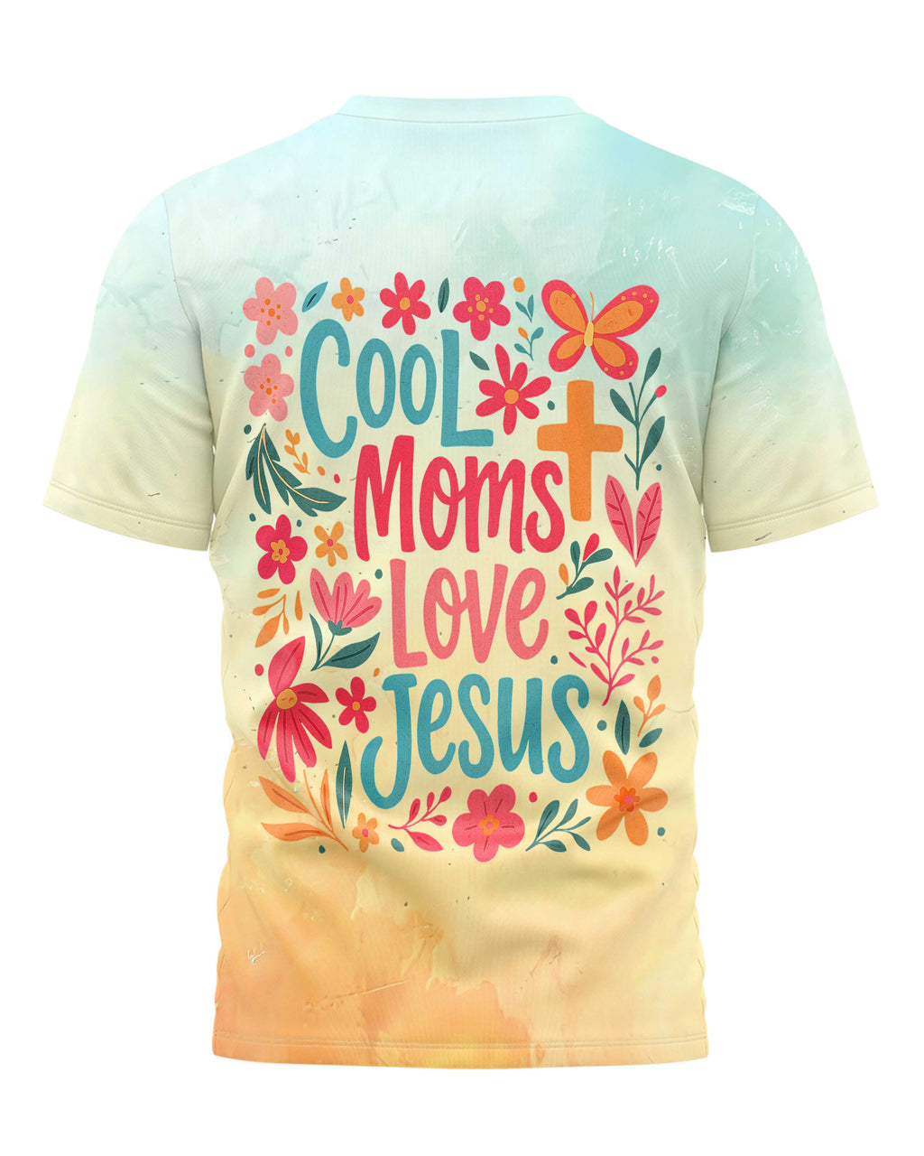 Cool Moms Love Jesus All Over Print T-shirt