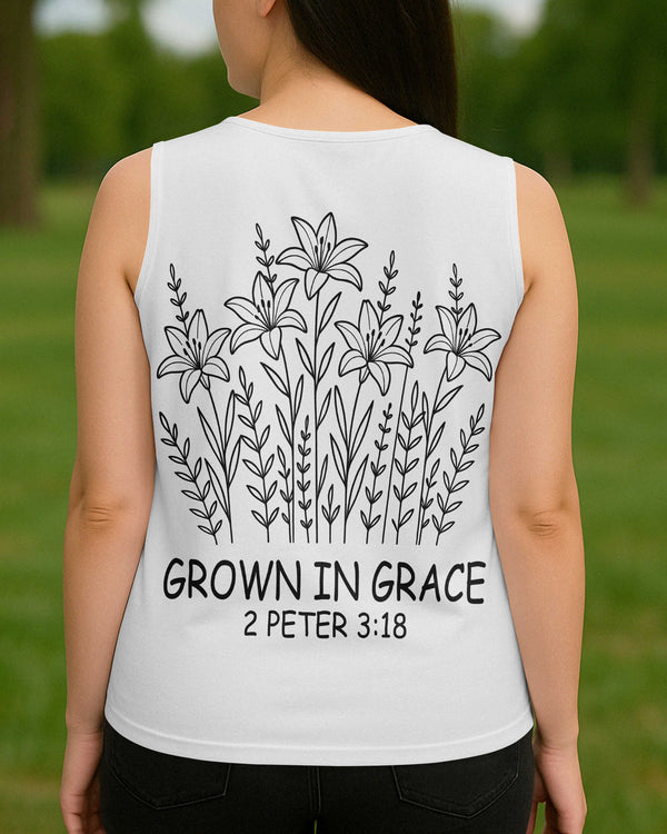 Grow In Grace V-neck Tank Top