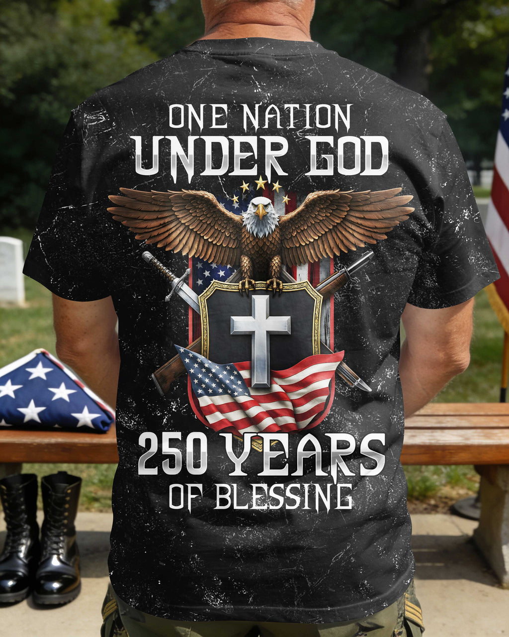 One Nation Under God 250 Years Of Blessing T-Shirt