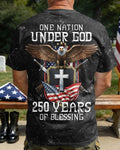 One Nation Under God 250 Years Of Blessing T-Shirt