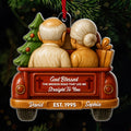God Blessed The Broken Road That Led Me To You Personalized Acrylic Ornament, Custom Name, Custom Year