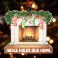 Grace Holds Our Home Personalized Acrylic Ornament, Custom Name