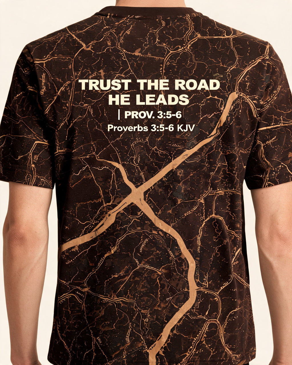 Christian Biker Shirts For Men Trust The Road He Leads AOP T-shirt