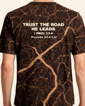 Christian Biker Shirts For Men Trust The Road He Leads AOP T-shirt