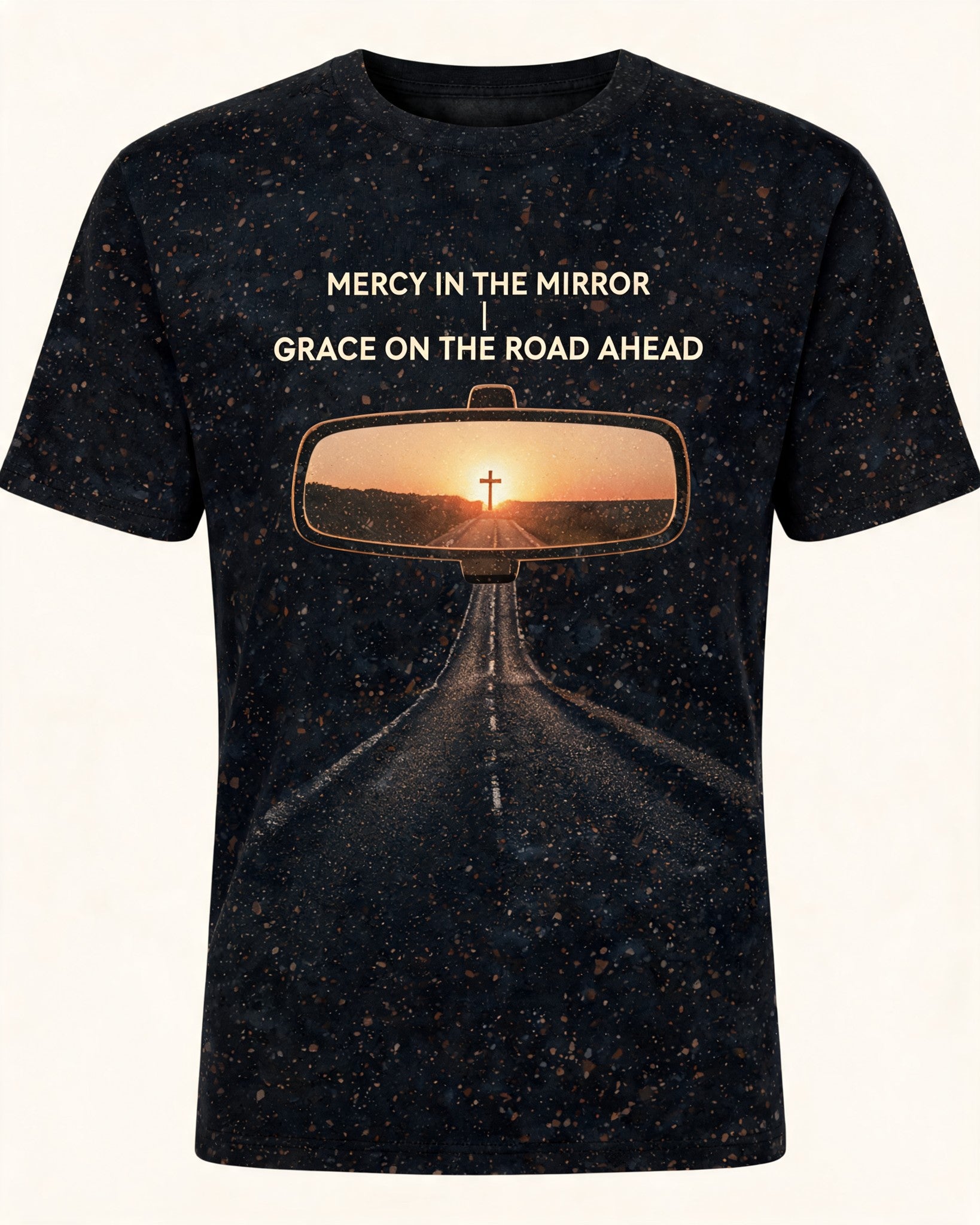 Christian Biker Shirts Mercy In The Mirror AOP T-shirt