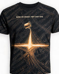 Christian Biker Shirts Runs On Grace Not Just Gas AOP T-shirt