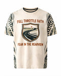 Christian Biker Shirts For Men - Full Throttle Faith Short Sleeve AOP T-shirt