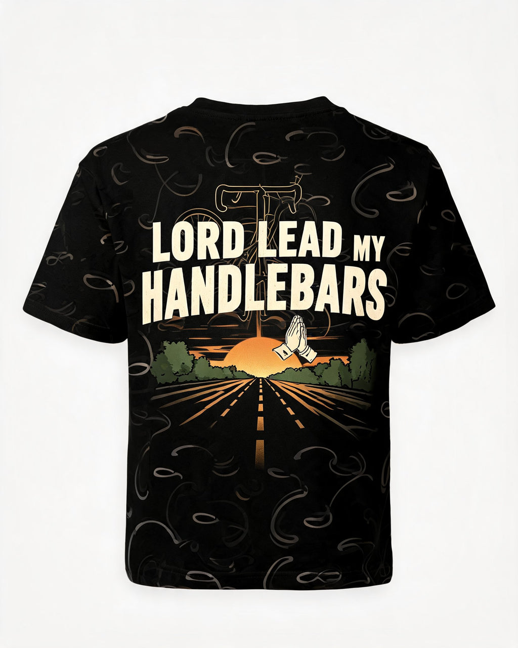 Christian Biker Shirts - Lord Lead My Handlebars Short Sleeve AOP T-shirt