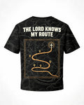 Christian Biker Shirts - The Lord Knows My Route Short Sleeve AOP T-shirt