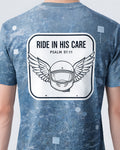 Christian Shirt For Boys Ride In His Care Biker Psalm 91 AOP Tee