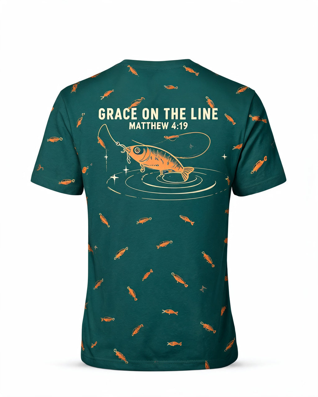 Christian Shirt Cute - Grace On The Line Short-sleeve AOP T-shirt
