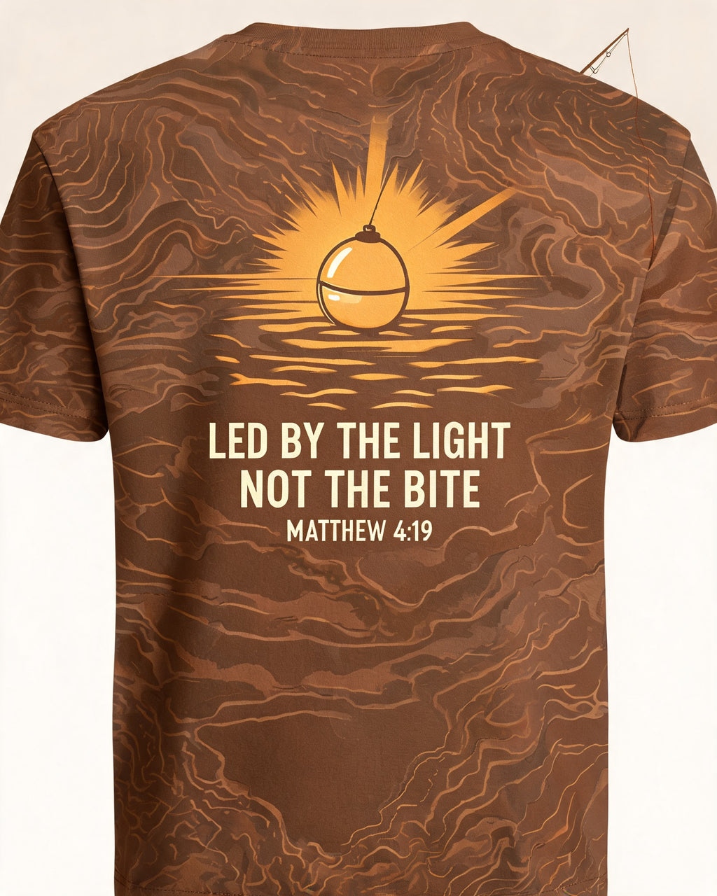 Christian Shirt Comfort Colors - Led By The Light, Not The Bite Short-sleeve AOP T-shirt