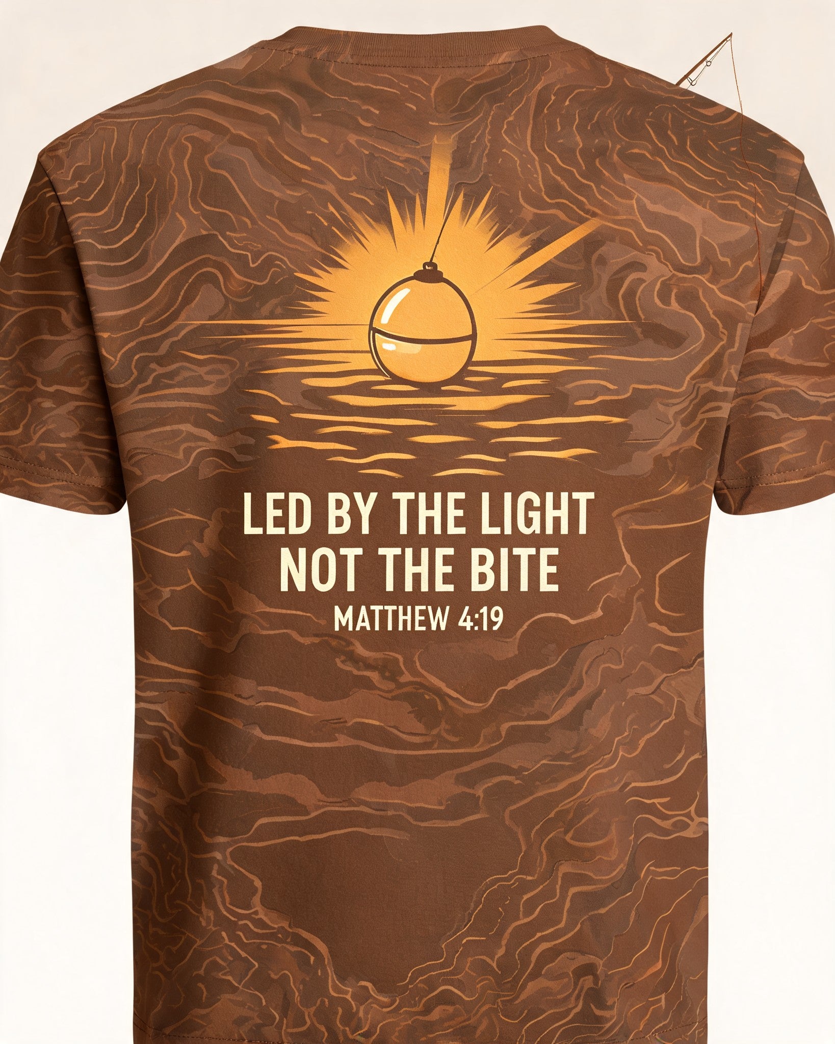 Christian Shirt Comfort Colors - Led By The Light, Not The Bite Short-sleeve AOP T-shirt