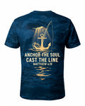 Christian Shirt Cross - Anchor The Soul, Cast The Line Short-sleeve AOP T-shirt