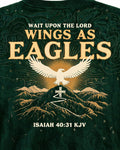 Christian Hiking Shirt Graphic Wings As Eagles AOP Tee