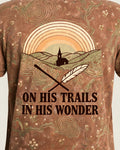 Vintage Christian Hiking Shirt On His Trails In His Wonder AOP Tee
