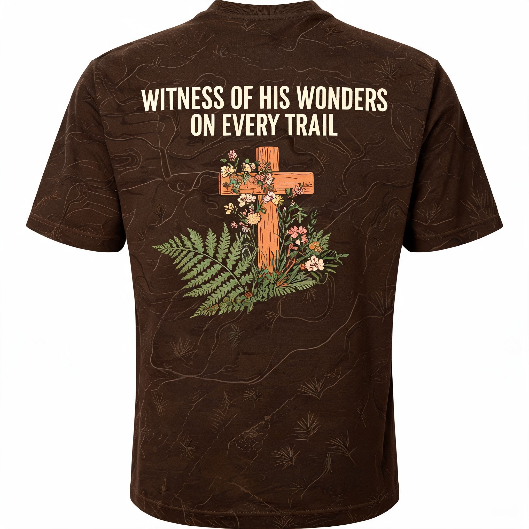 Christian Hiking Shirts For Women Witness His Wonders AOP T-shirt