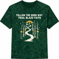 Kids Christian Hiking Shirt Little Trail Big Faith AOP T-shirt