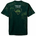 Christian Shirt Green Every Mile A Prayer Hiking AOP T-shirt