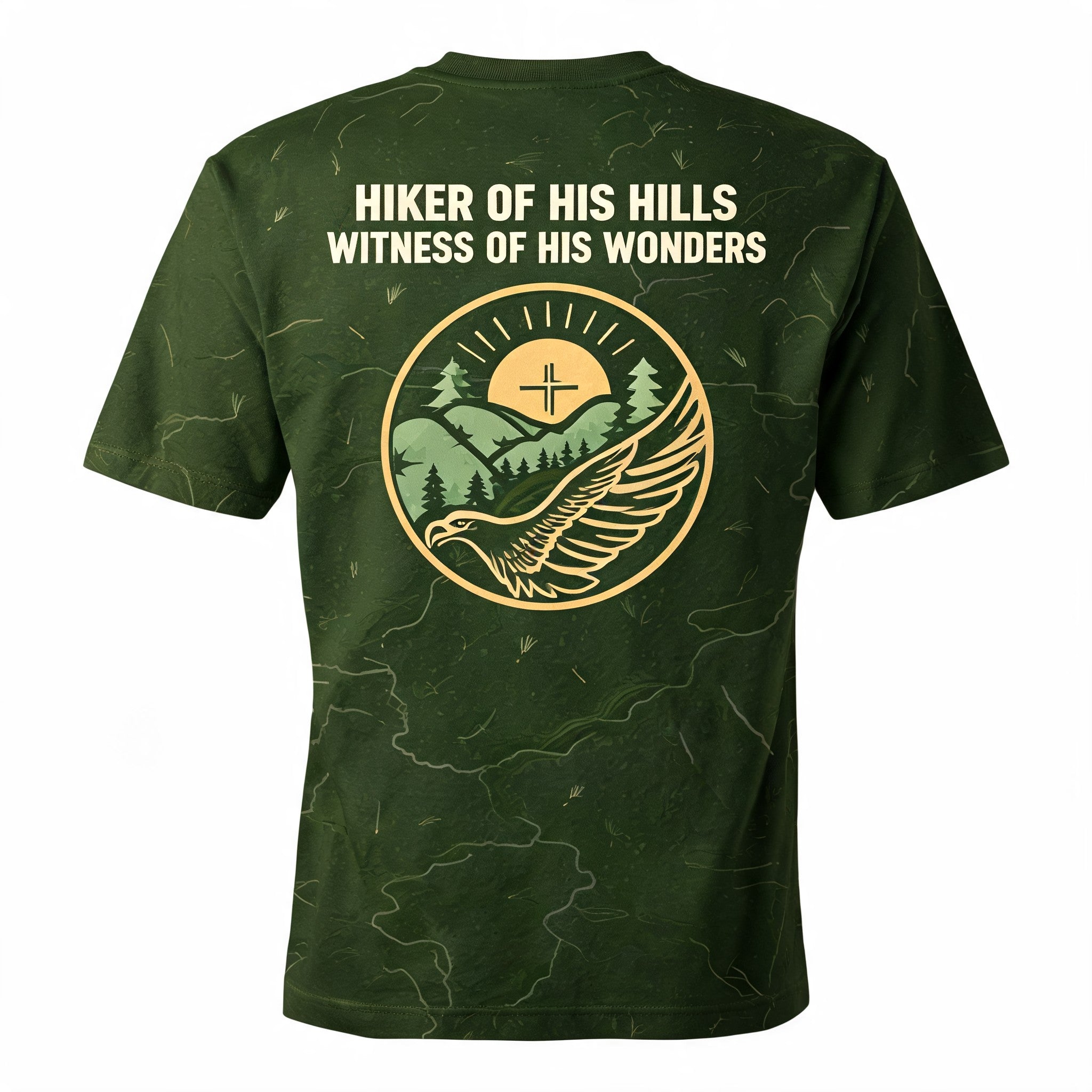 Christian Gift Store Hiker Of His Hills AOP T-shirt