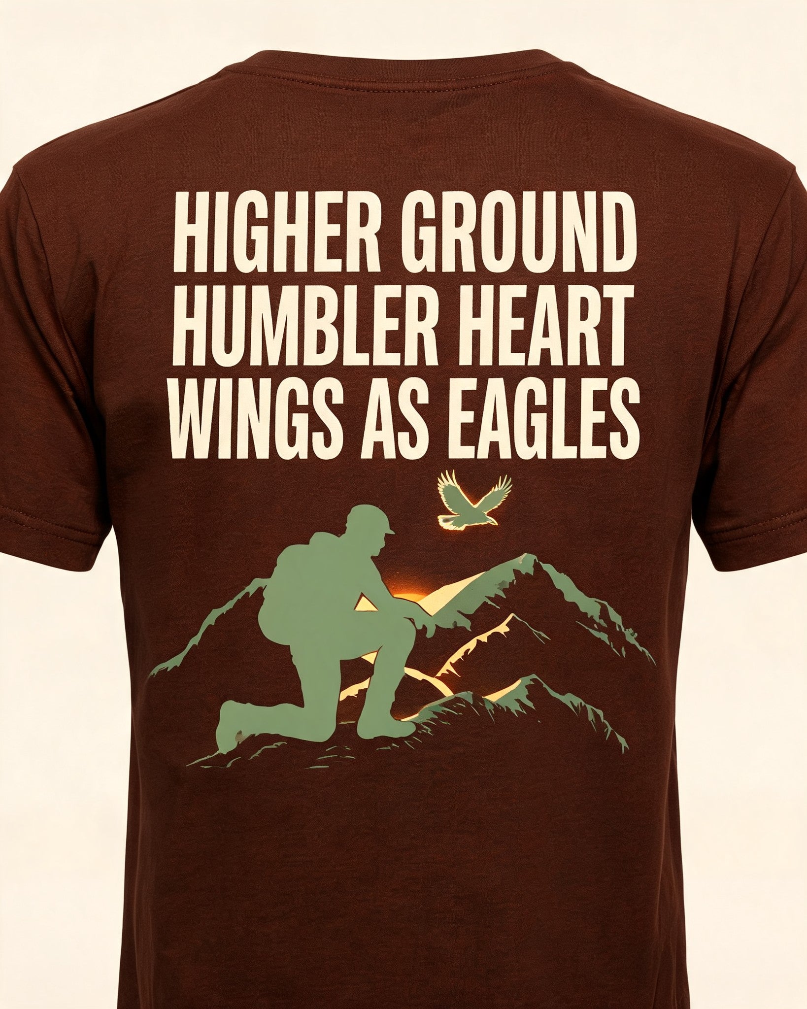 Jesus Shirts For Men Higher Ground Hiking AOP T-shirt