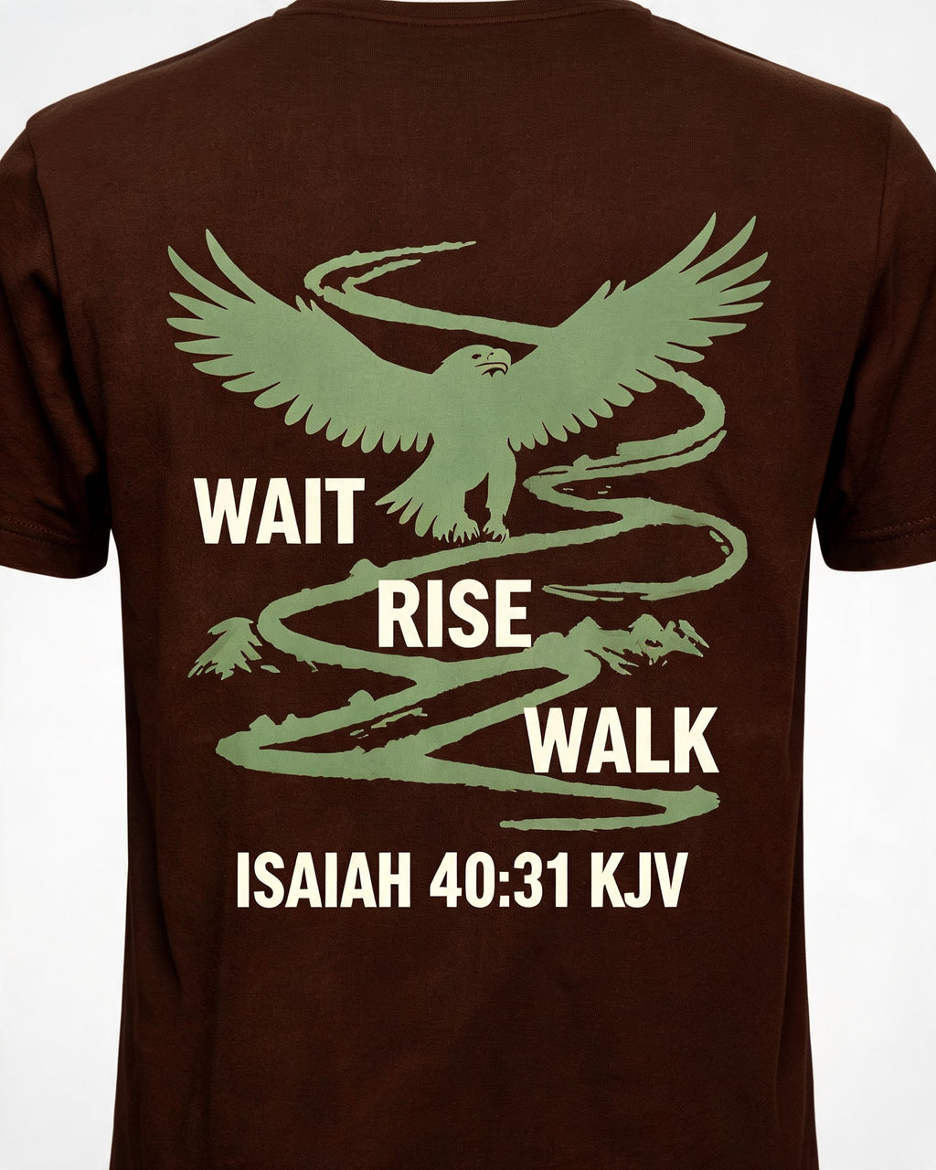 Christian Shirt Green Wait Rise Walk Hiking AOP Tee