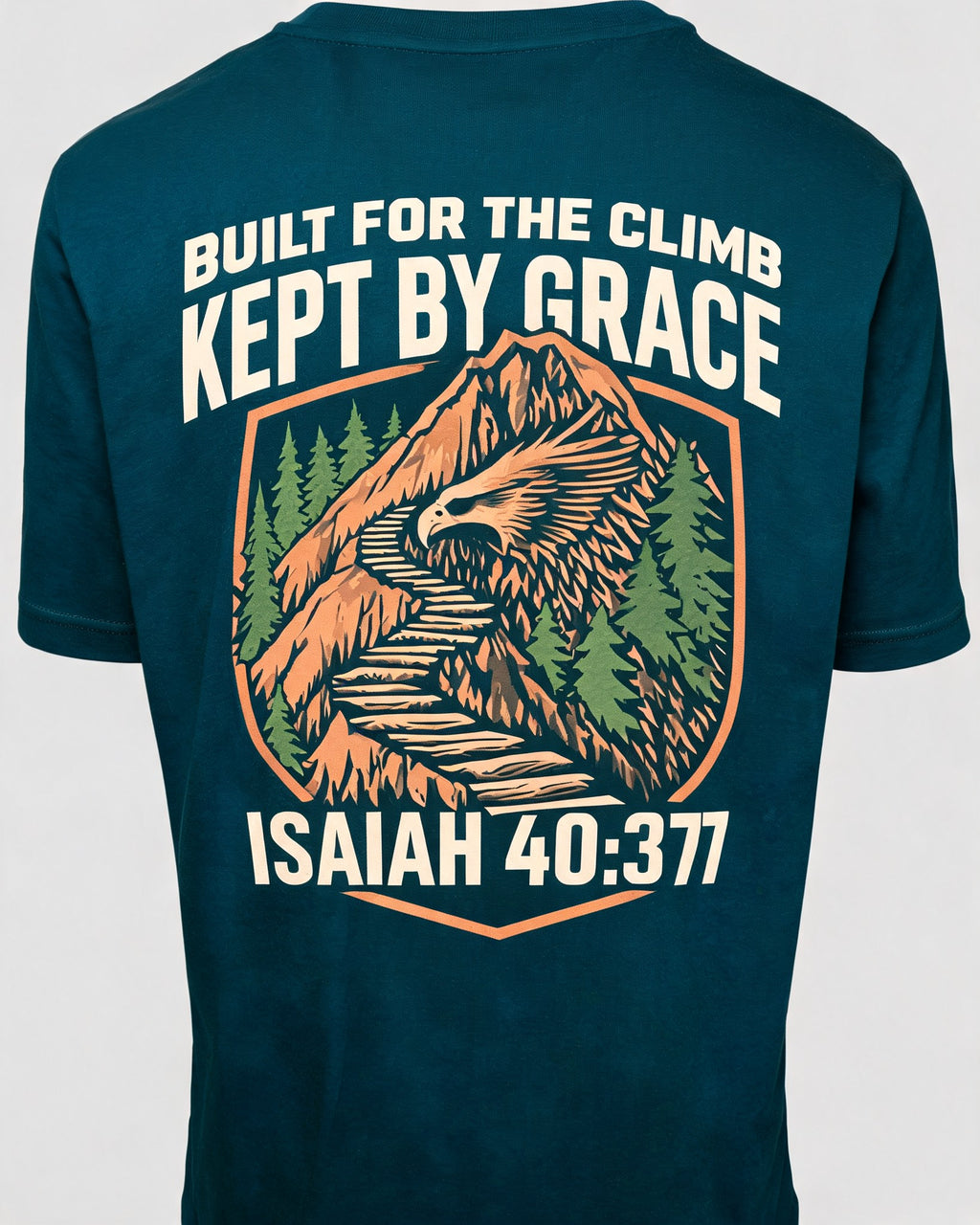 Mens Christian Shirts Big And Tall Hiking AOP Tee