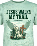 Jesus Shirts For Kids - Jesus Walks My Trail Isaiah 40:31 Short-sleeve AOP T-shirt
